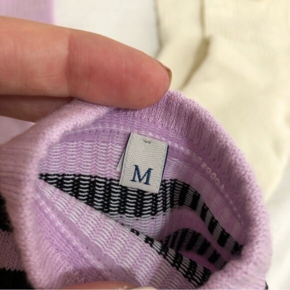 NEW Moncler Genius x Fragment Socks in Multi (White + Purple) Snow Ski mid calf - Picture 5 of 7